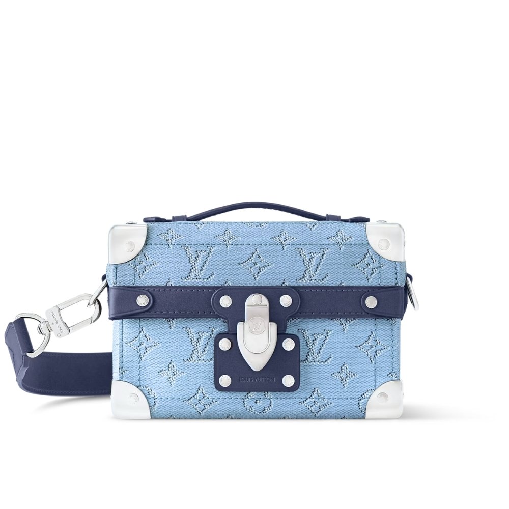 L0vis Vvtt0n Soul Trunk Bag Monogram Blue 19Cm M15035