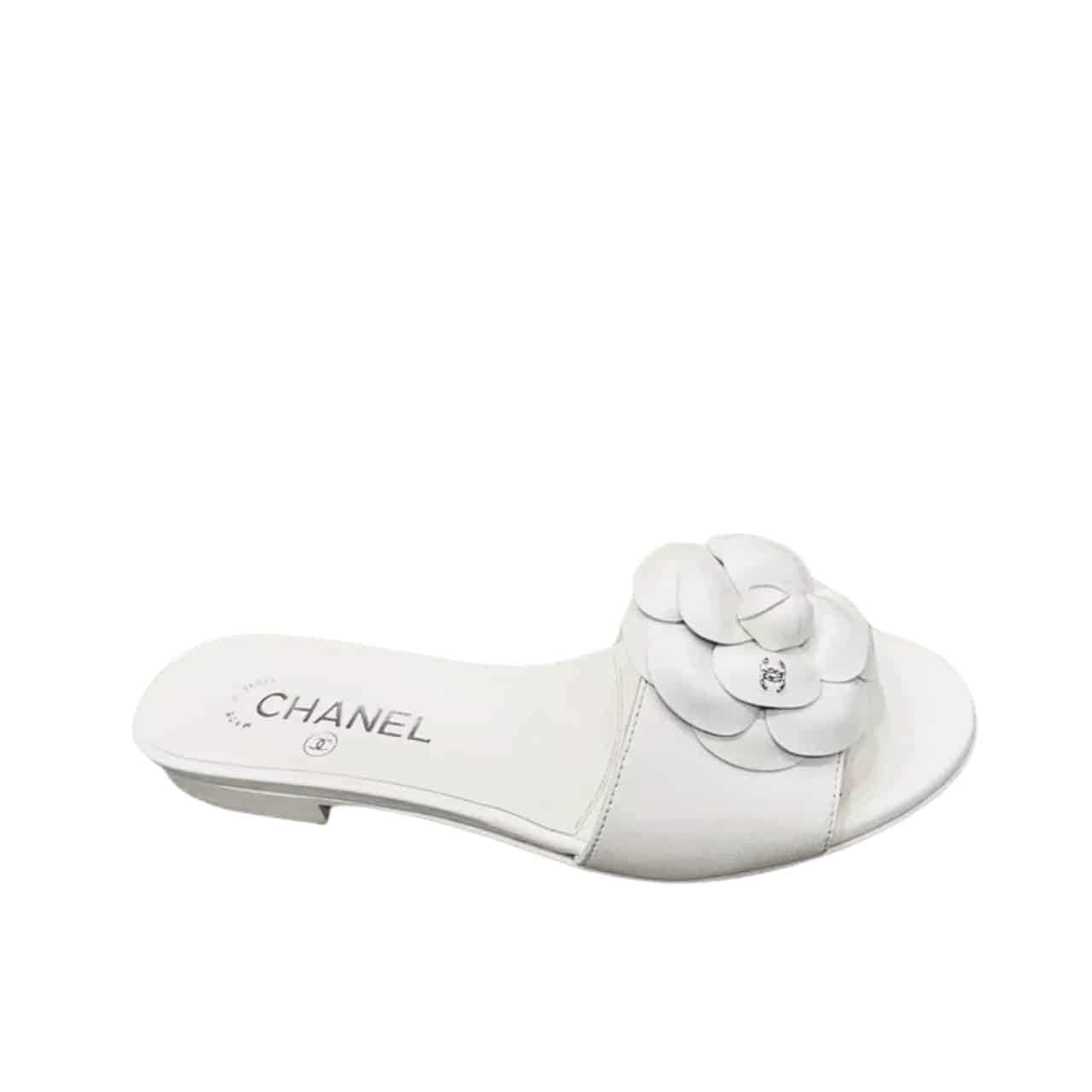 Ch**el Camellia Slides White