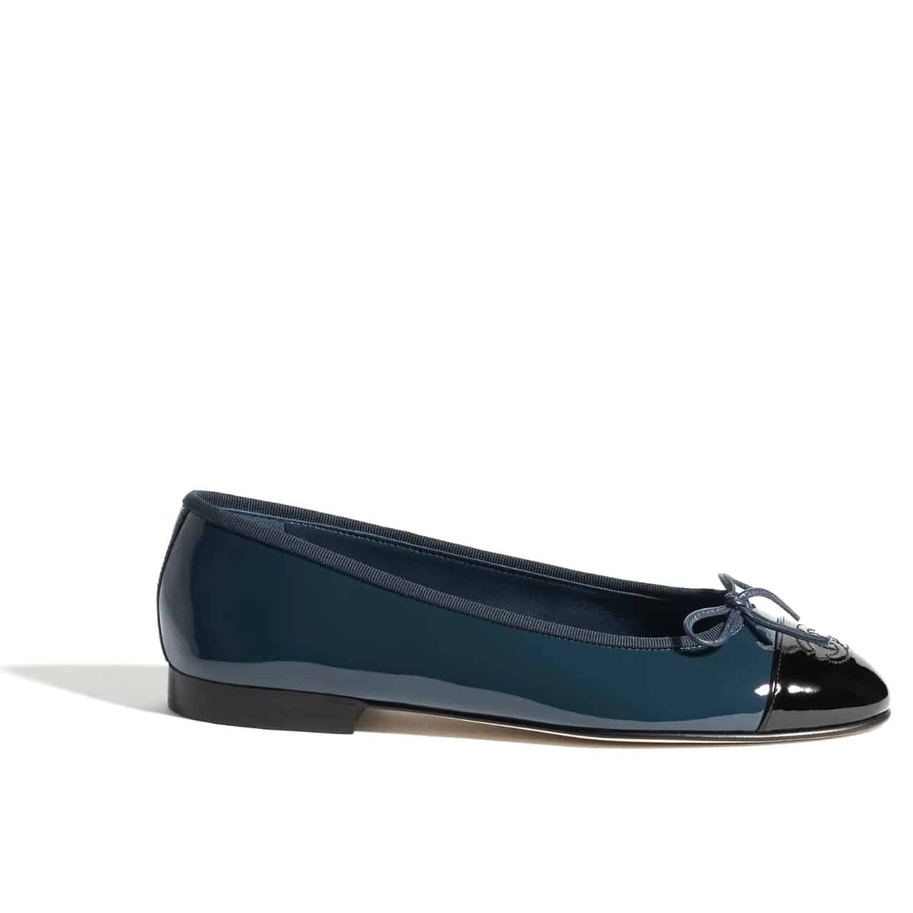 Ch**el Ballet Flats Navy Blue G02819 B19028 Nacis