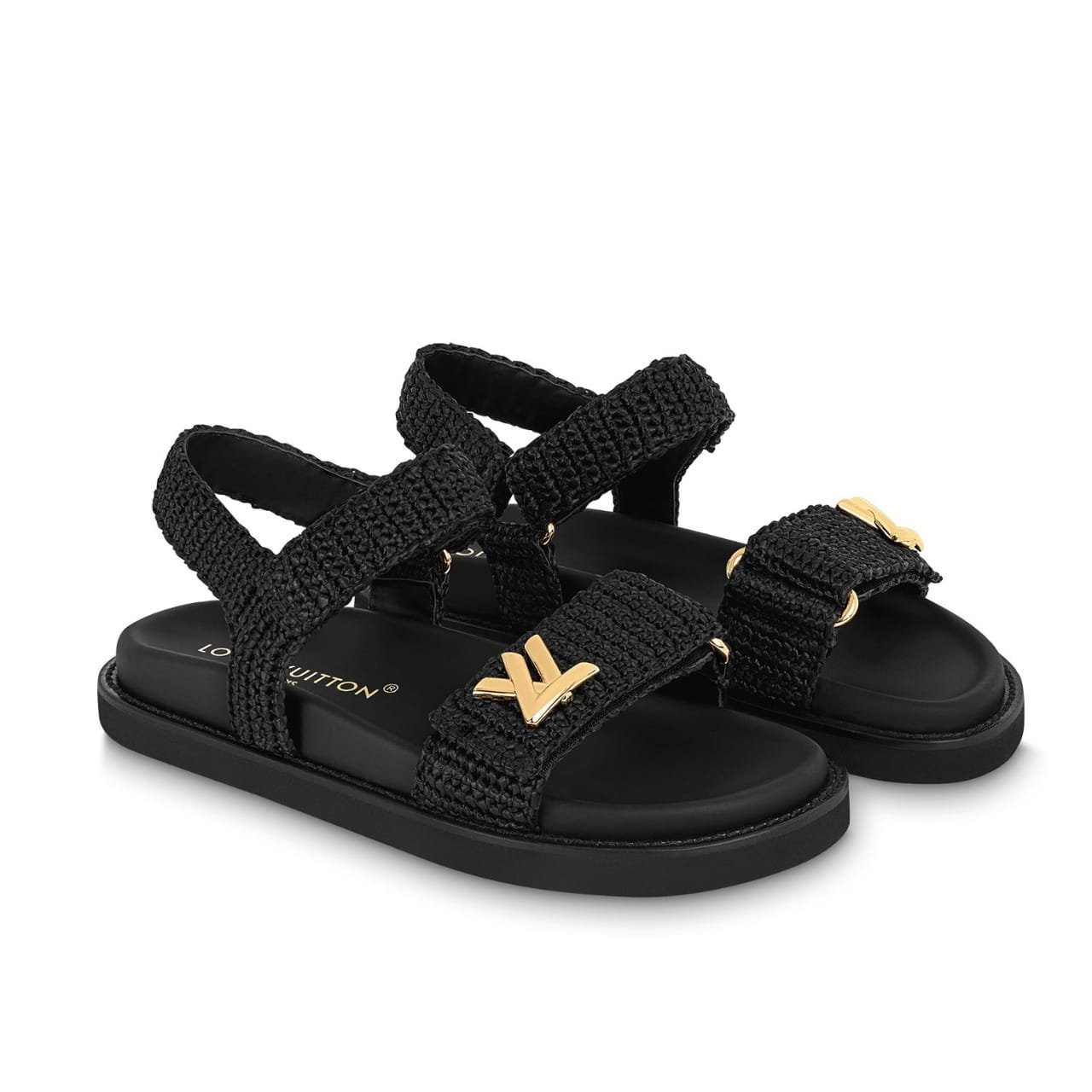 L0vis Vvtt0n Sunset Flat Comfort Sandal Black 1Abhfz