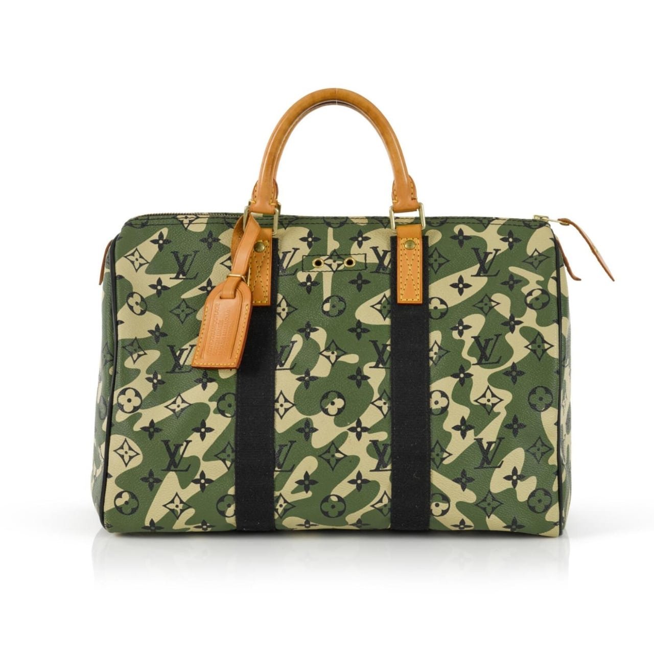 L0vis Vvtt0n X Takashi Murakami Green Monogramouflage Coated Canvas Speedy 35Cm