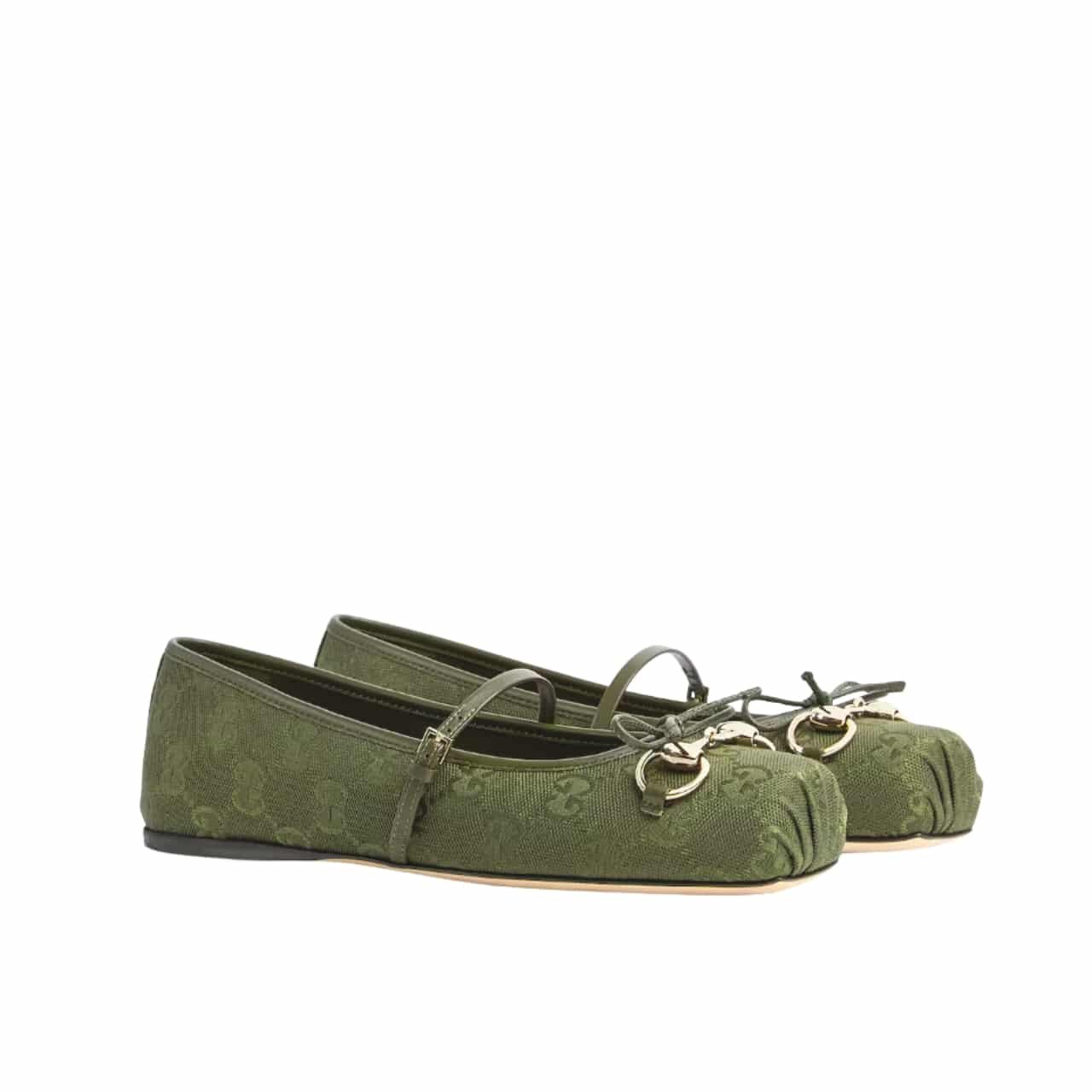 Gvc*1 Women Horsebit Ballet Flat Green ‎814321 Fad8F 3048