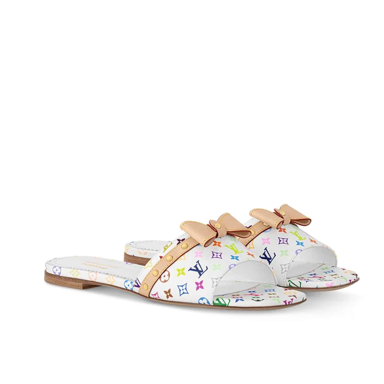 L0vis Vvtt0n X Takashi Murakami 6Am Flat Mule White 1Agzuv