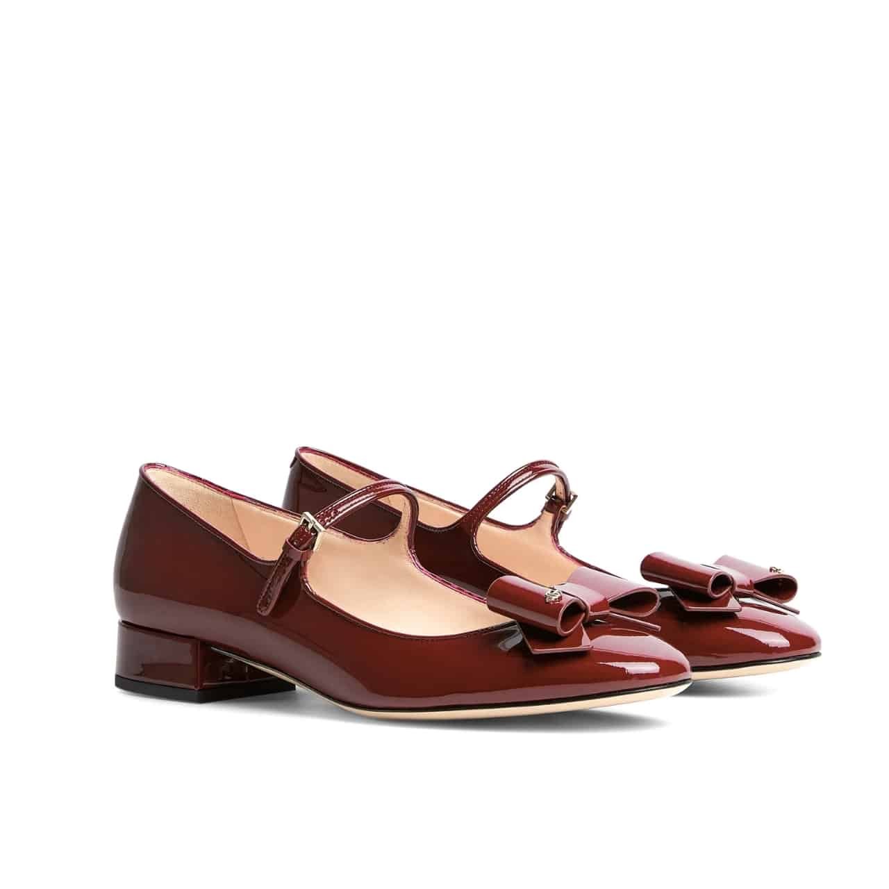 Gvc*1 Women Ballet Flat With Bow Red 835748 0B9J0 6207