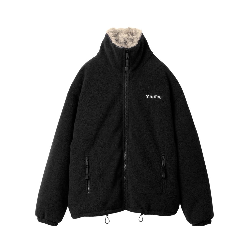 M1um1u Fleece Down Jacket Black Ml1123 17Oq F0008 S Ooo