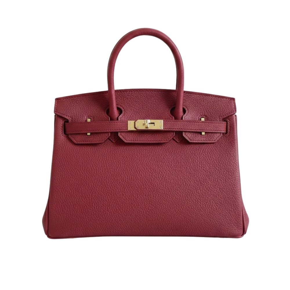 H**me5 Birkin 35 Togo Leather Gold Hardware Dark Red 35Cm