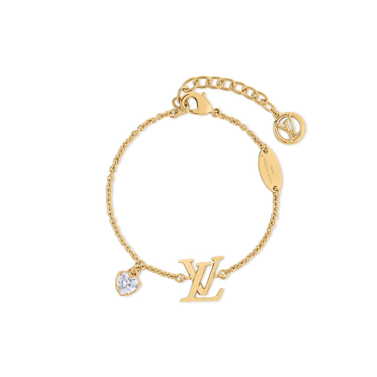 L0vis Vvtt0n Lv Iconic Heart Bracelet Gold M1342A