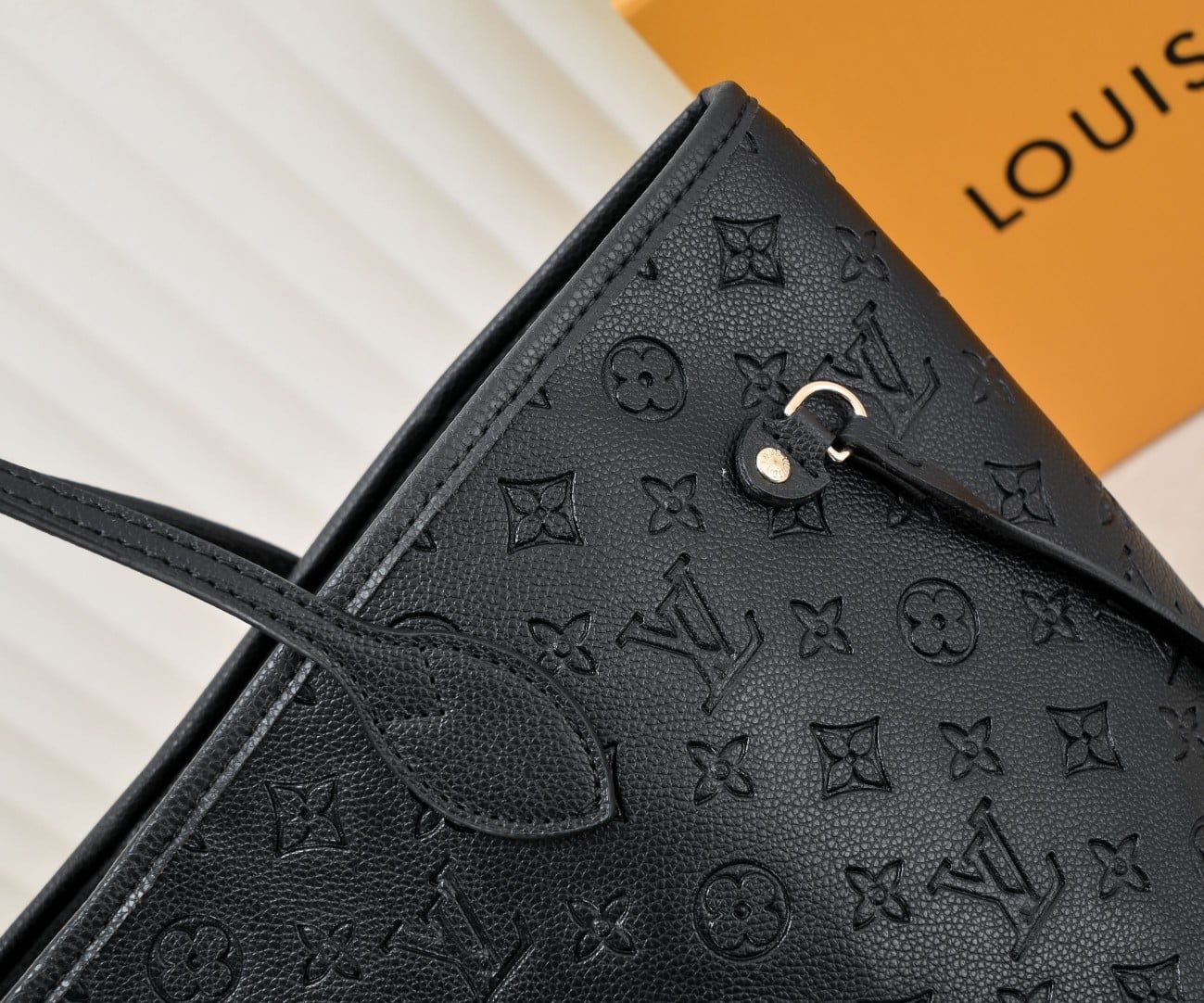 L0vis Vvtt0n Neverfull Mm Monogram Empreinte Leather Black 31Cm