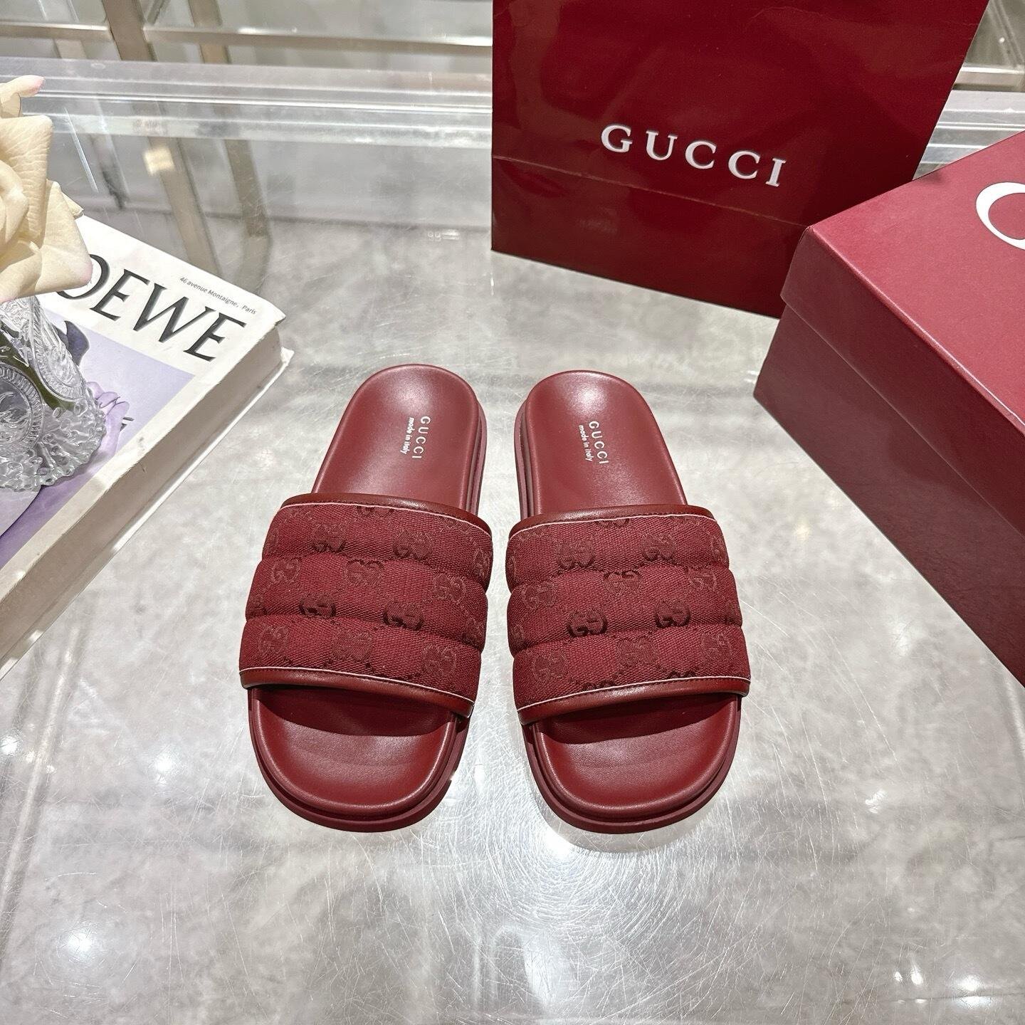 Gvc*1 Men Slide Sandal Red 838089 Fad71 6257