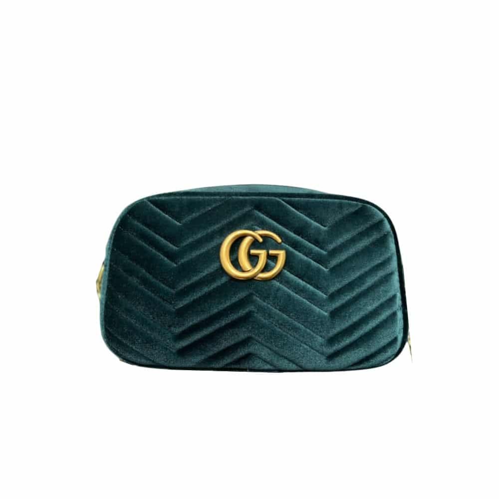 Gvc*1 Marmont Small Matelasse Shoulder Bag Green 22Cm