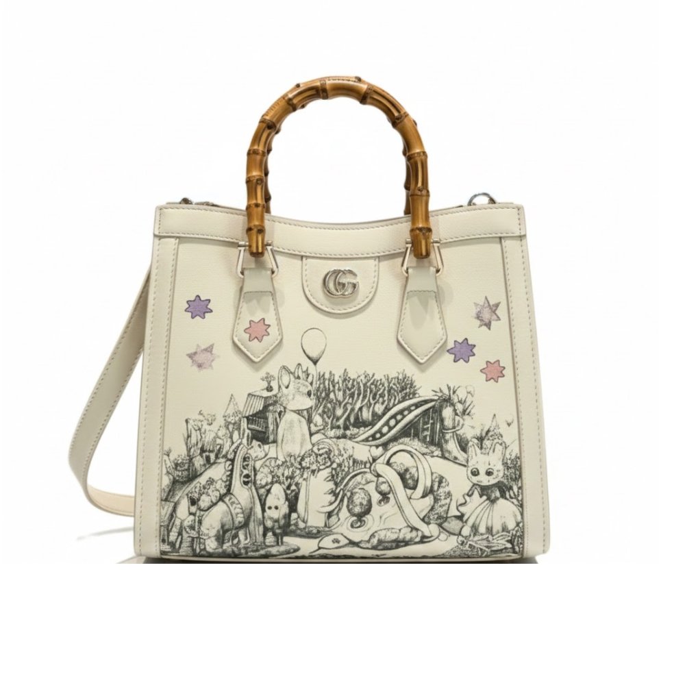 Gvc*1 Yuko Higuchi Diana Medium Tote Bag White 27Cm 853226 Aageu 1709